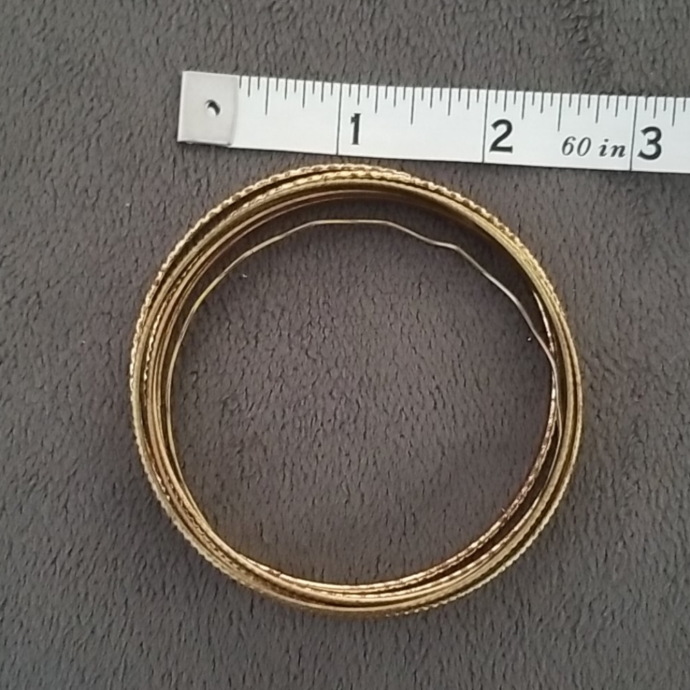 Goldtone Bangle Set - Picture 3 of 5